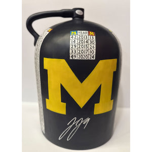 J.J. McCarthy Autographed Michigan Little Brown Jug Replica Trophy