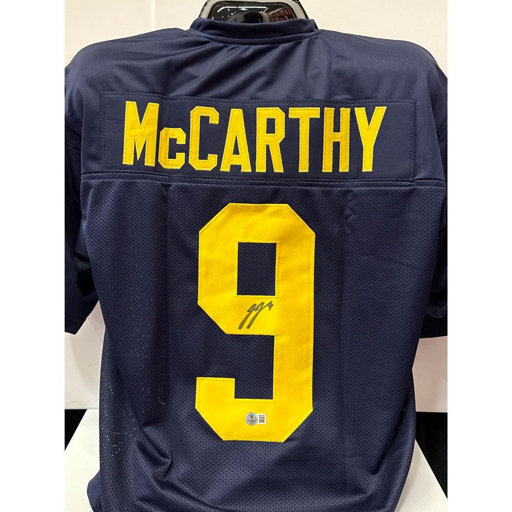 J.J. McCarthy Autographed Michigan Wolverines Custom Jersey