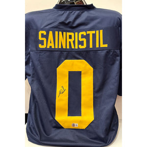 Mike Sainristil Autographed Michigan Wolverines Jersey