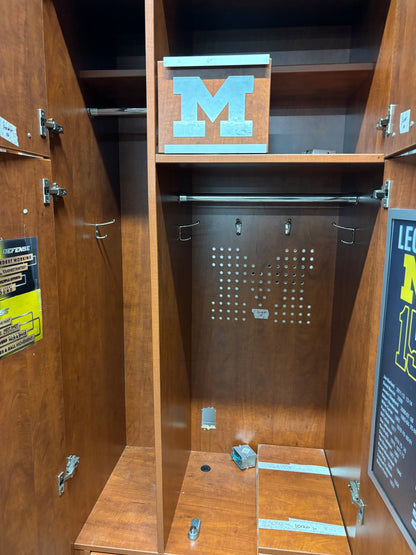 University of Michigan Basketball Authentic Locker From Crisler Center -- Used Until 2023-2024 Season