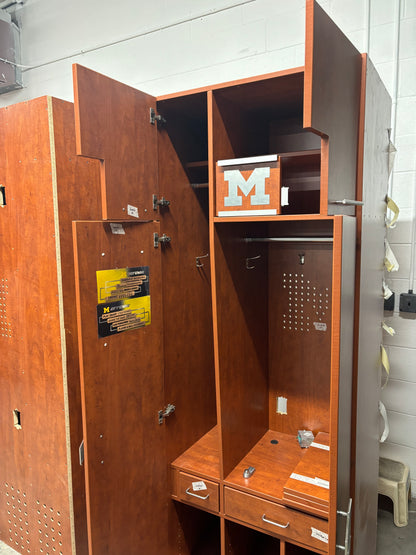 University of Michigan Basketball Authentic Locker From Crisler Center -- Used Until 2023-2024 Season