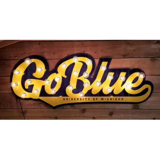 University of Michigan "Go Blue" Illuminated Marquee Sign