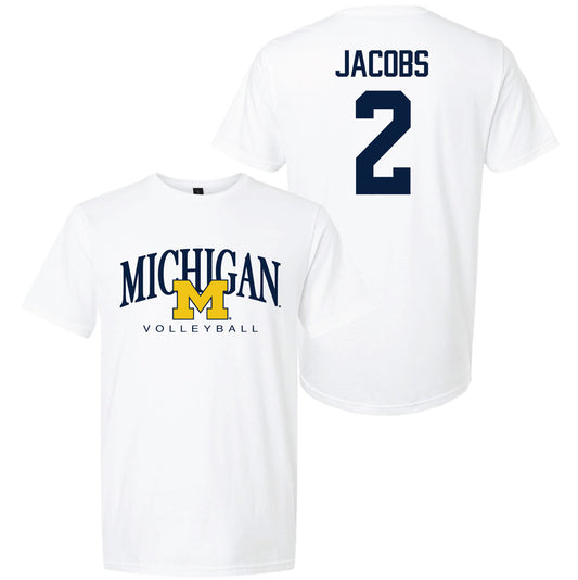 Valiant University of Michigan Volleyball Allison Jacobs #2 M/Michigan Sport Tee