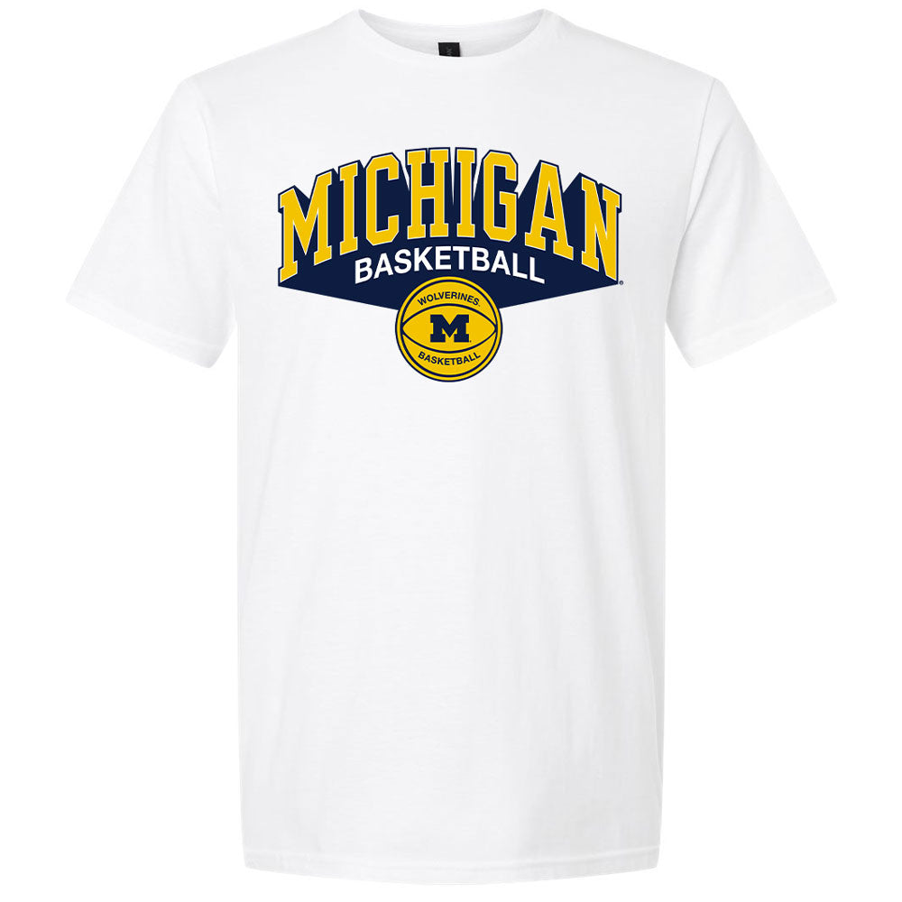 Valiant University of Michigan Basketball Dimension Arch Tee