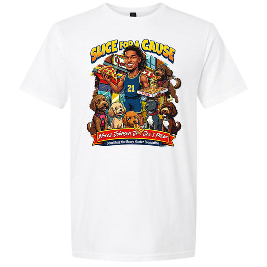 Valiant University of Michigan Basketball Morez Johnson Jr. “Slice for a Cause” Charity Tee