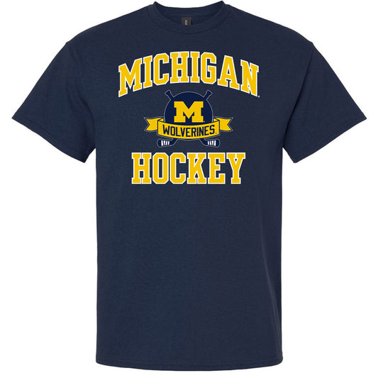 Valiant University of Michigan Hockey Banner Tee