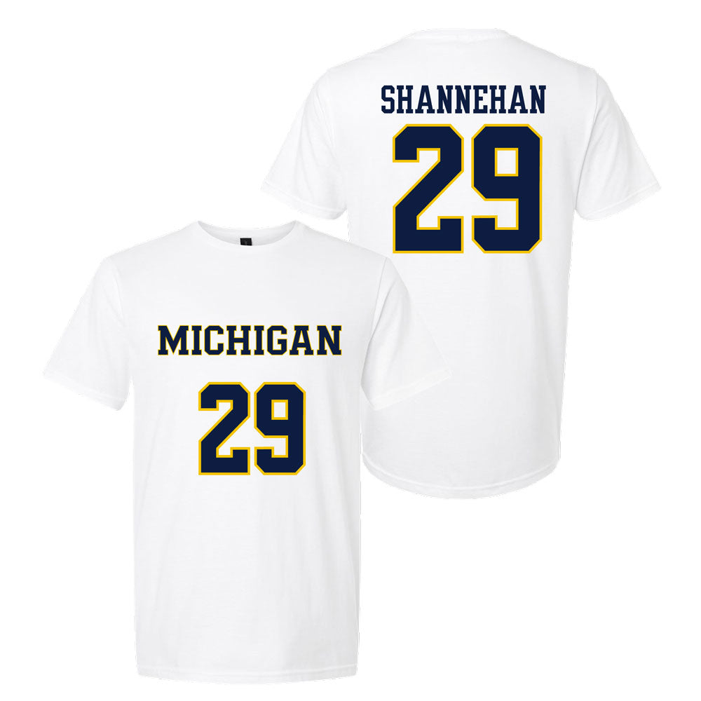 Valiant University of Michigan Lacrosse Luke Shannehan #29 Jersey Tee