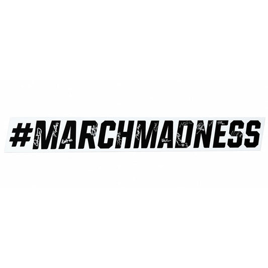 University of Michigan Basketball Team Signed "#MarchMadness" Locker Room Sign