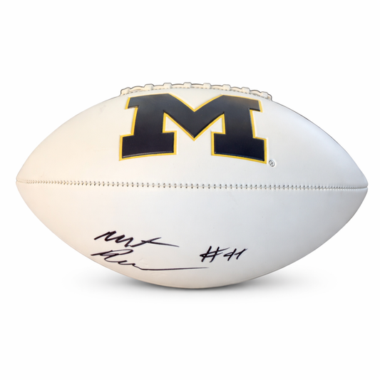 Baden University of Michigan Football Max Bredeson Autographed Football