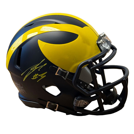 University of Michigan Football Andrew Marsh Autographed Riddell Mini Helmet