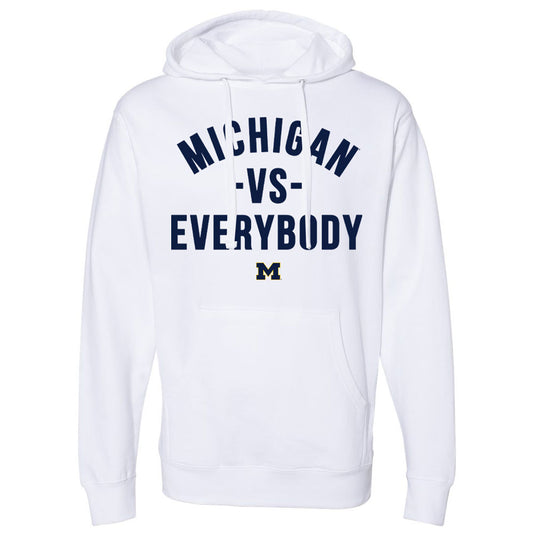 Valiant Brand x vs. Everybody University of Michigan vs. Everybody Navy Hooded Sweatshirt