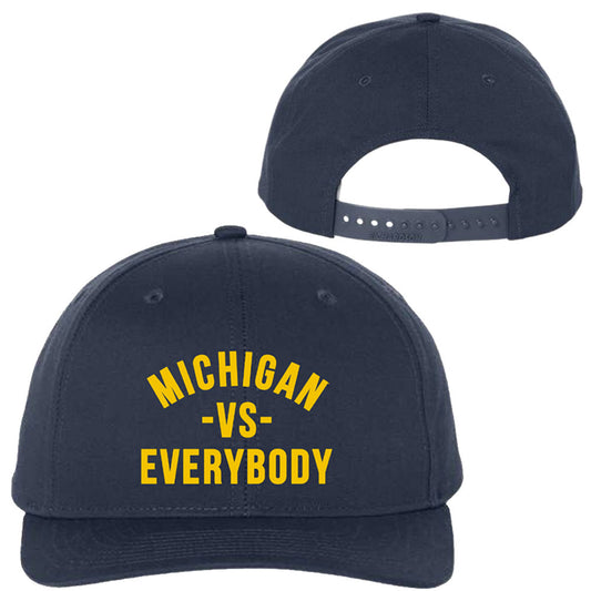 Valiant Brand x vs. Everybody University of Michigan vs. Everybody Navy Snapback Hat
