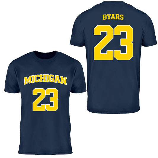 Valiant University of Michigan Women's Basketball Ciara Byars Jersey Tee