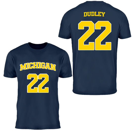 Valiant University of Michigan Women's Basketball Kendall Dudley Jersey Tee