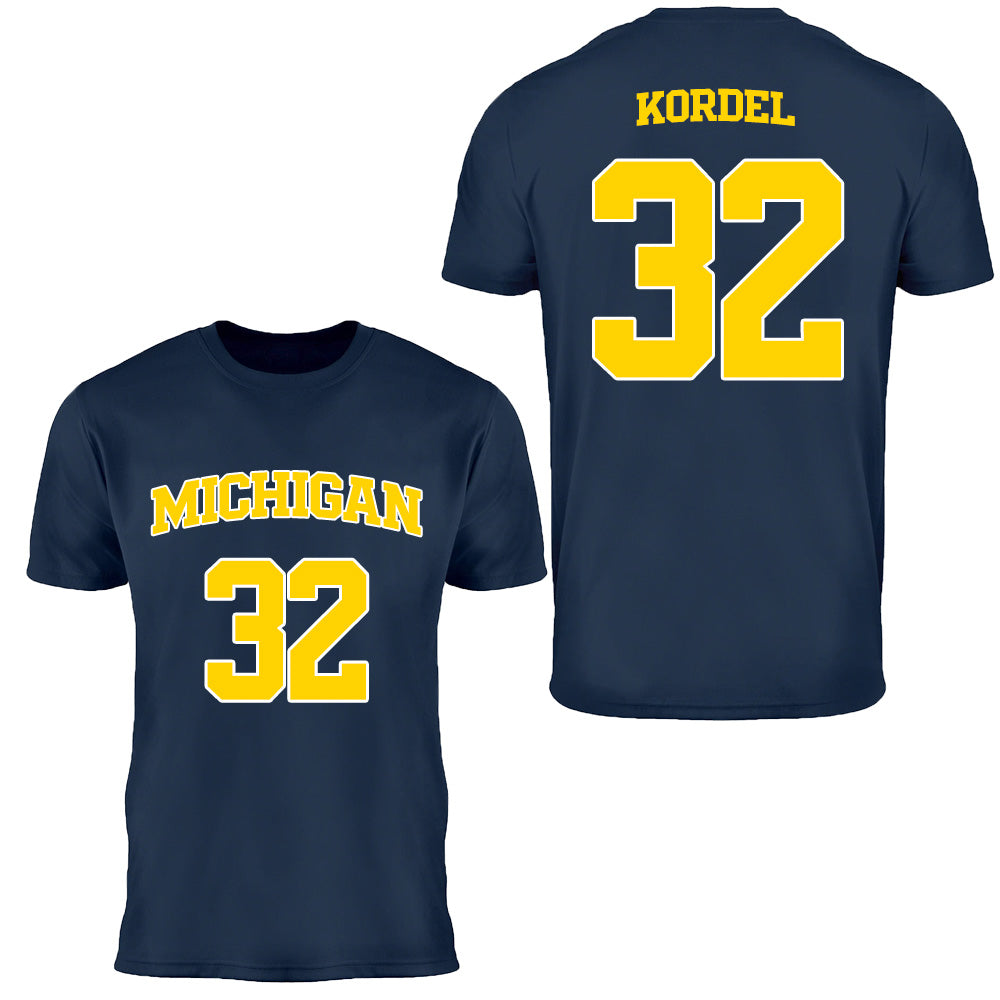 University of Michigan Men's Basketball Malick Kordel Jersey Tee