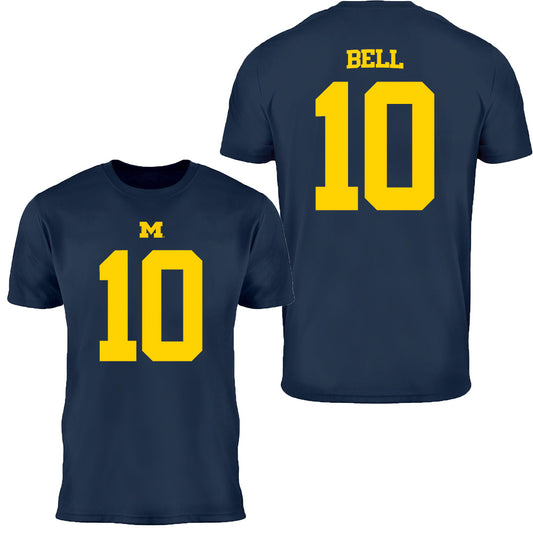 Valiant University of Michigan Football Kendrick Bell #10 Youth Jersey Tee