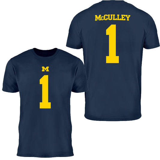 Valiant University of Michigan Football Donaven McCulley #1 Youth Jersey Tee