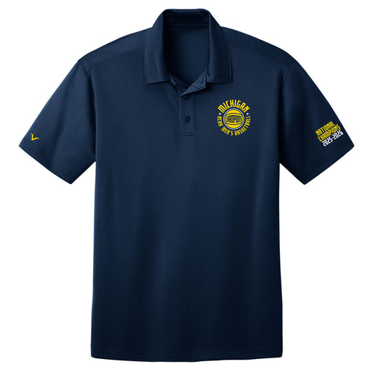 Valiant University of Michigan Men's Basketball 2025-2026 National Champions Circle Ball Polo