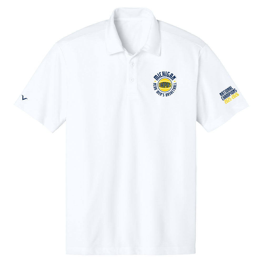 Valiant University of Michigan Men's Basketball 2025-2026 National Champions Circle Ball Polo