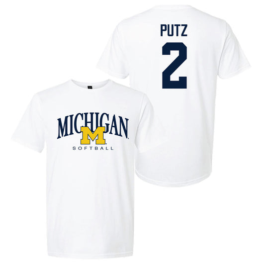 Valiant University of Michigan Softball Lauren Putz #2 M/Michigan Sport Tee