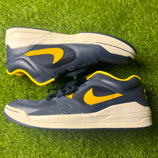Jordan University of Michigan Football Stadium90 PE Quinten Johnson Player Worn Shoes Size 12