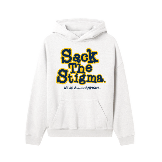 Sack The Stigma White 'Champions' Hoodie
