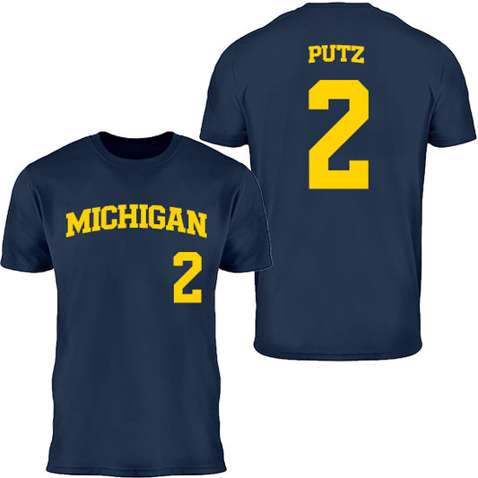 Valiant University of Michigan Softball Lauren Putz #2 Jersey Tee