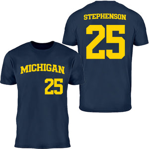 Valiant University of Michigan Softball Ella Stephenson #25 Jersey Tee