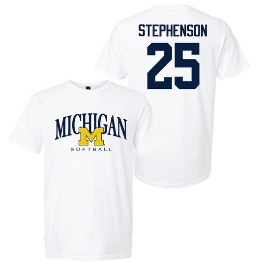 Valiant University of Michigan Softball Ella Stephenson #25 M/Michigan Sport Tee