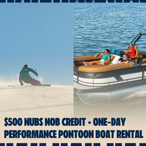Sun & Snow Northern Michigan Adventure Package -- Nubs Nob Credit and Walloon Central Marine Pontoon Rental