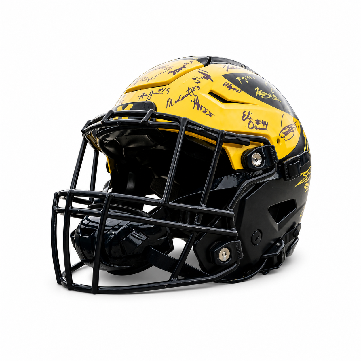 True North Auction: University of Michigan Football Team Signed Authentic Team-Issued Football Helmet