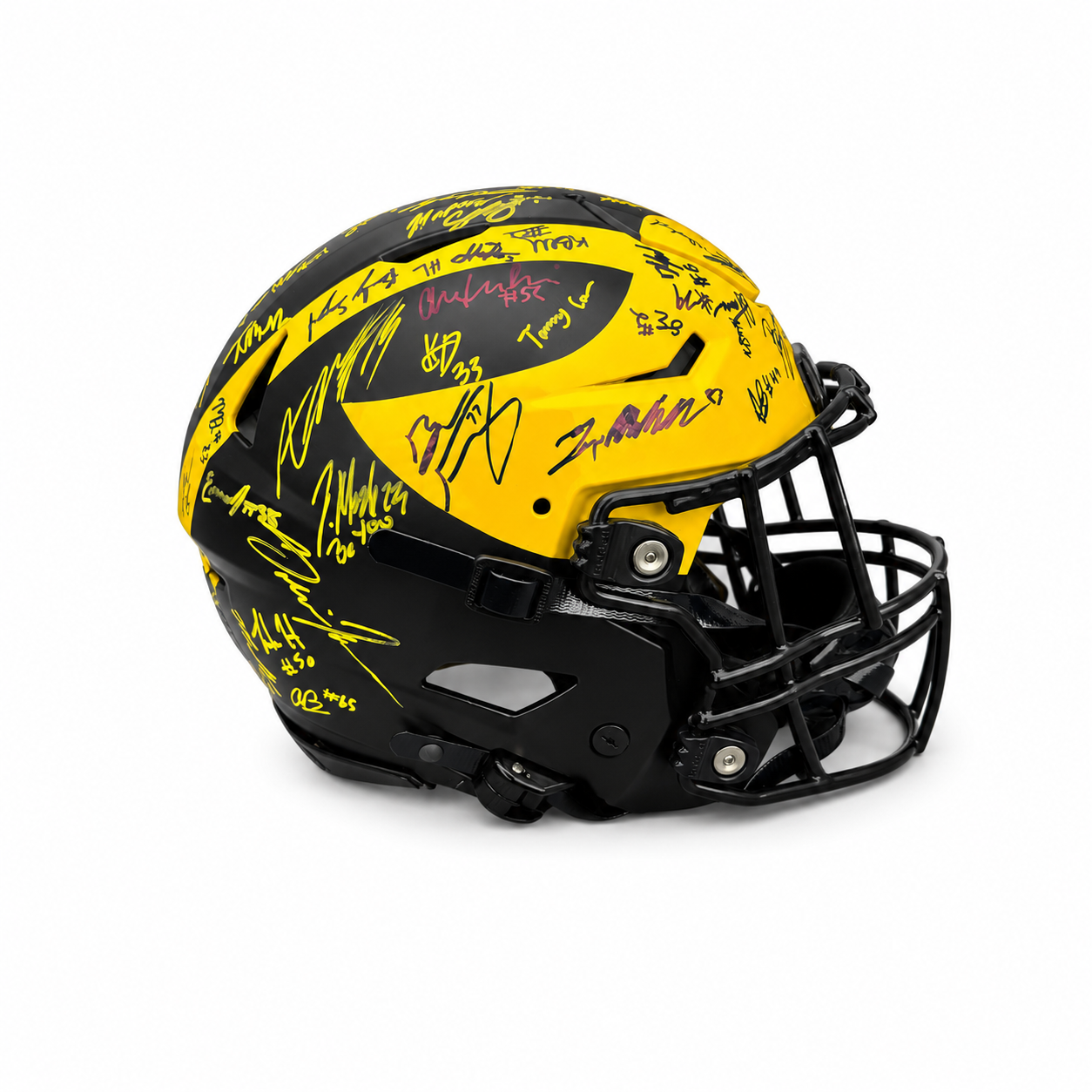 True North Auction: University of Michigan Football Team Signed Authentic Team-Issued Football Helmet