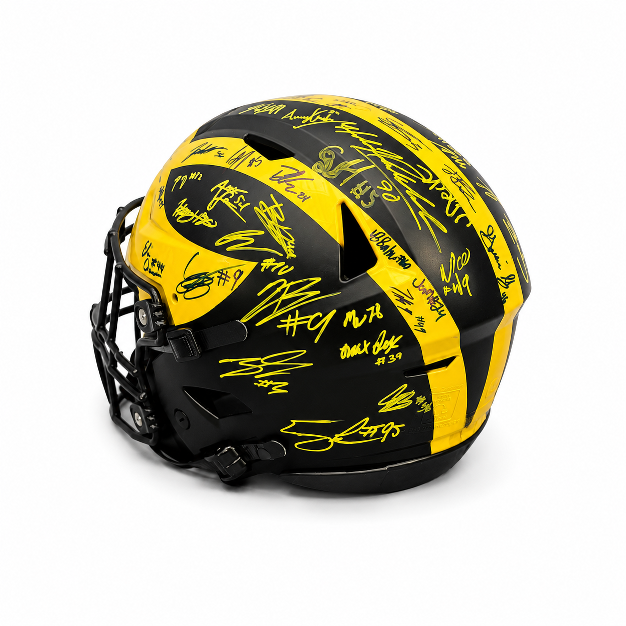 True North Auction: University of Michigan Football Team Signed Authentic Team-Issued Football Helmet