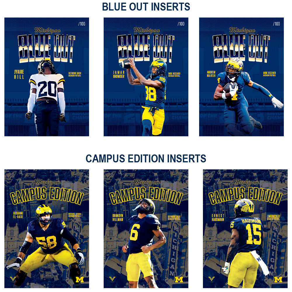 Valiant University of Michigan Football 2025 Trading Card Pack