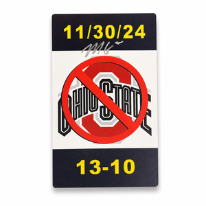 University of Michigan 2024 Ohio State Victory "Kill Board" Autographed by Mason Graham