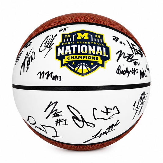 University of Michigan Men's Basketball 2025/2026 National Champions Team Signed Basketball