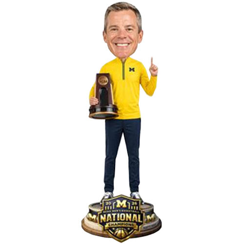 Valiant University of Michigan Basketball 2025-2026 National Champions Dusty May Bobblehead [PRE ORDER]