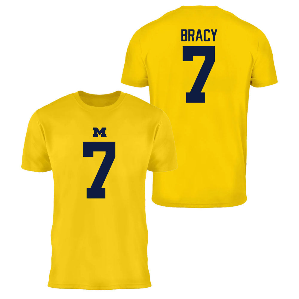Valiant University of Michigan Football Chris Bracy #7 Jersey Tee