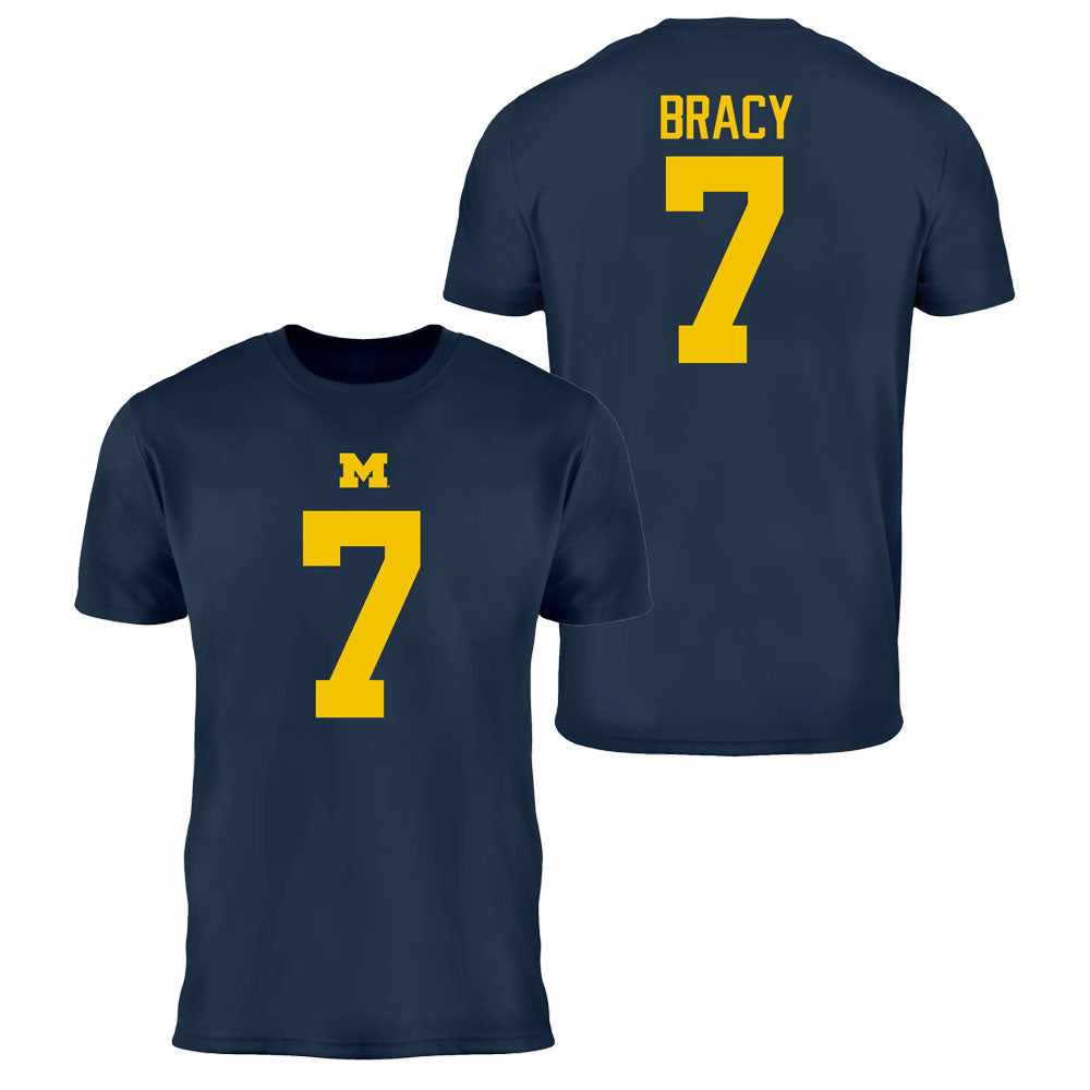 Valiant University of Michigan Football Chris Bracy #7 Jersey Tee