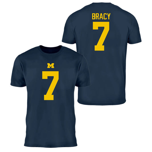 Valiant University of Michigan Football Chris Bracy #7 Jersey Tee