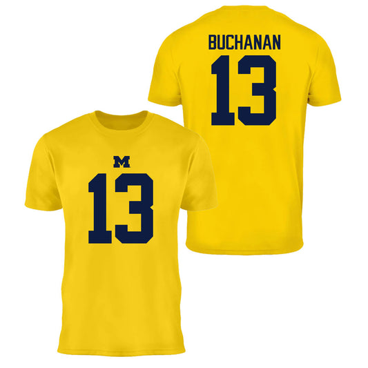 Valiant University of Michigan Football JJ Buchanan #13 Jersey Tee