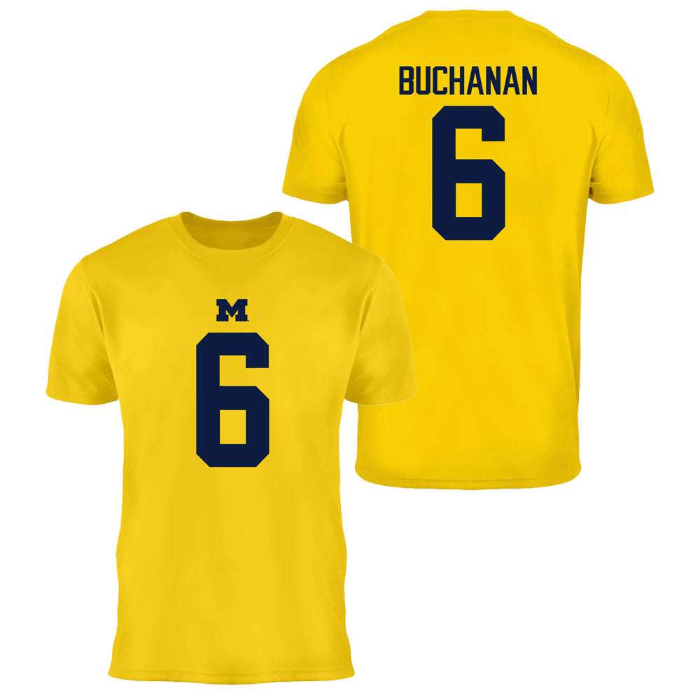 Valiant University of Michigan Football JJ Buchanan #6 Jersey Tee
