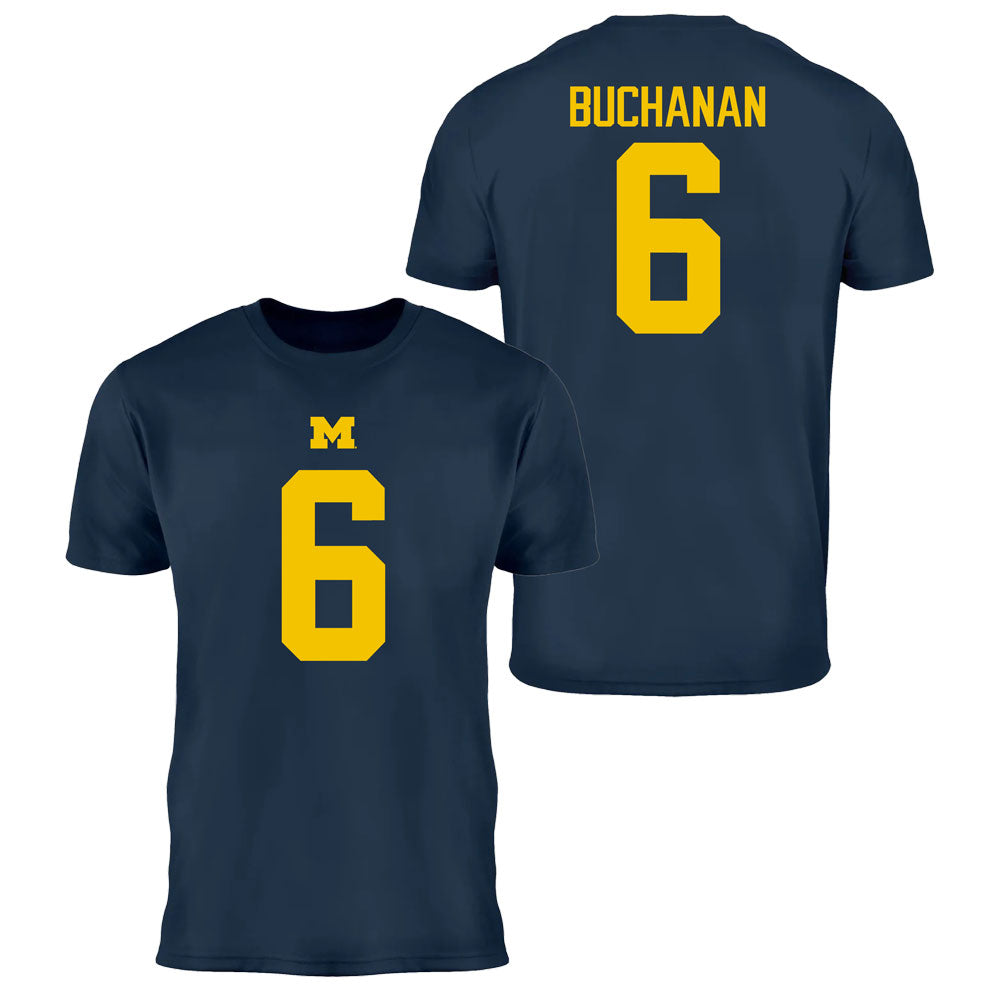Valiant University of Michigan Football JJ Buchanan #6 Jersey Tee