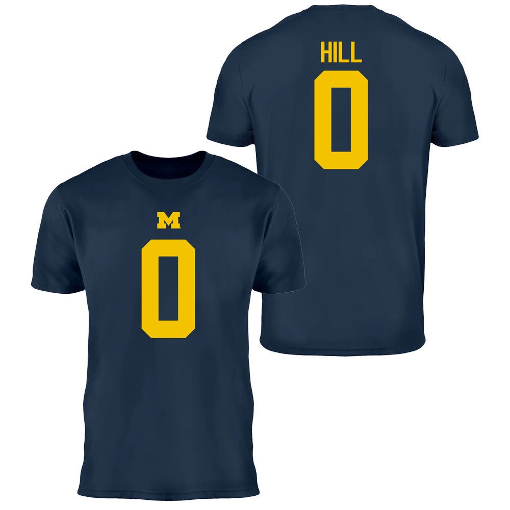 Valiant University of Michigan Football Jyaire Hill #0 Jersey Tee