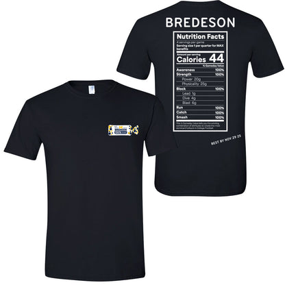 Valiant University of Michigan Football Max Bredeson "Wonder Bredeson" Left Chest Tee - Black