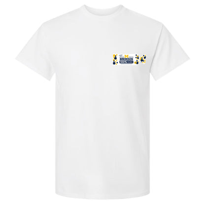 Valiant University of Michigan Football Max Bredeson "Wonder Bredeson" Left Chest Tee - White Front