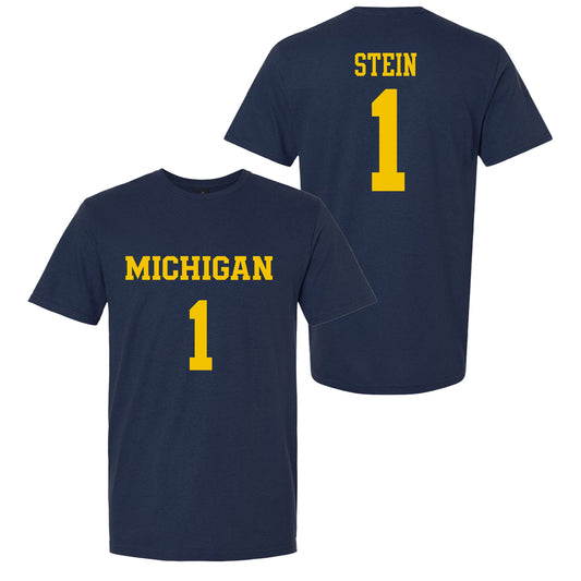 Valiant University of Michigan Lacrosse Ceci Stein #1 Jersey Tee