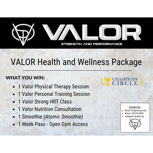 Valor Strength and Performance Health and Wellness Package