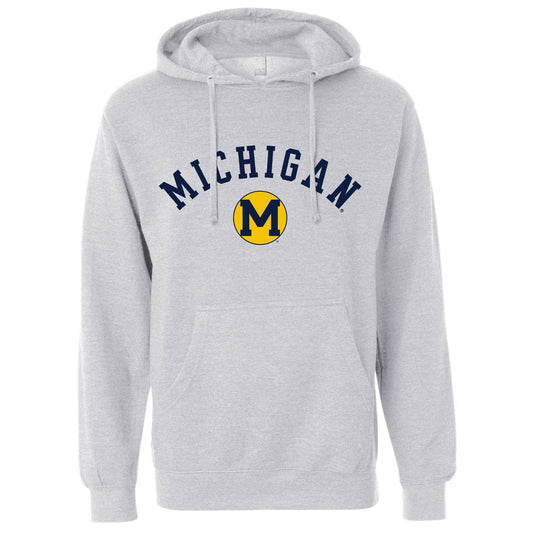 Valiant University of Michigan College Vault Circle Block "M" Hooded Sweatshirt