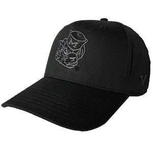 Valiant University of Michigan College Vault Wolverine Tonal Black Structured Snapback Hat